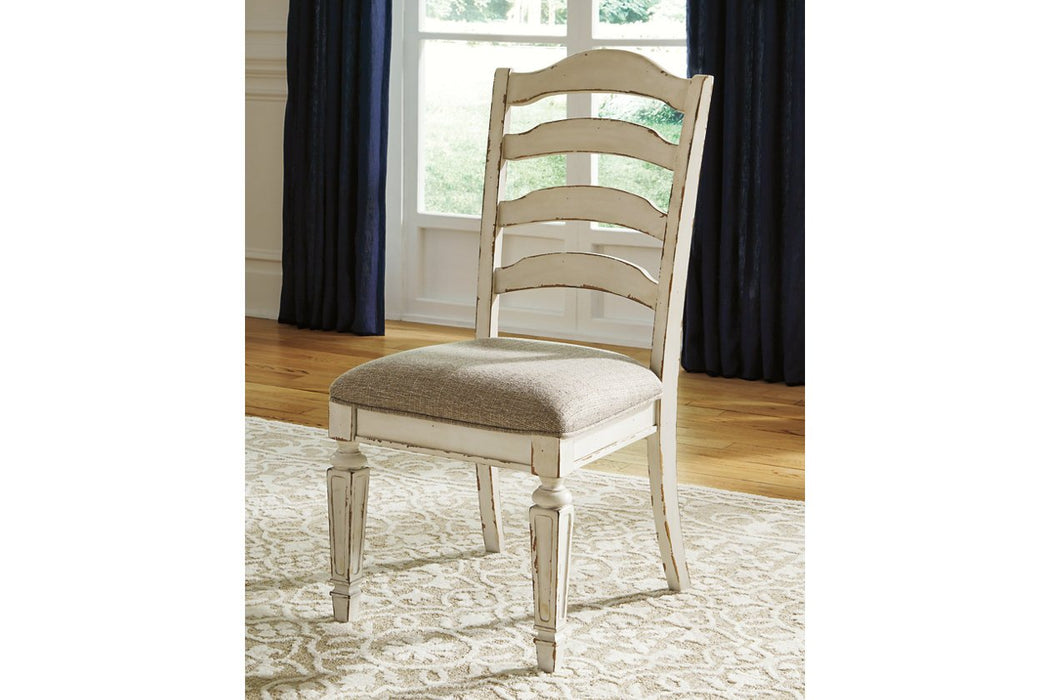 Realyn Chipped White Dining Chair (Set of 2) - D743-01 - Gate Furniture