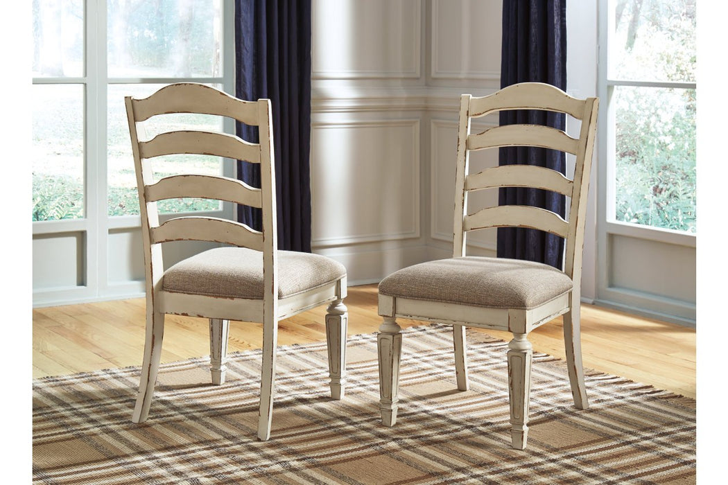 Realyn Chipped White Dining Chair (Set of 2) - D743-01 - Gate Furniture