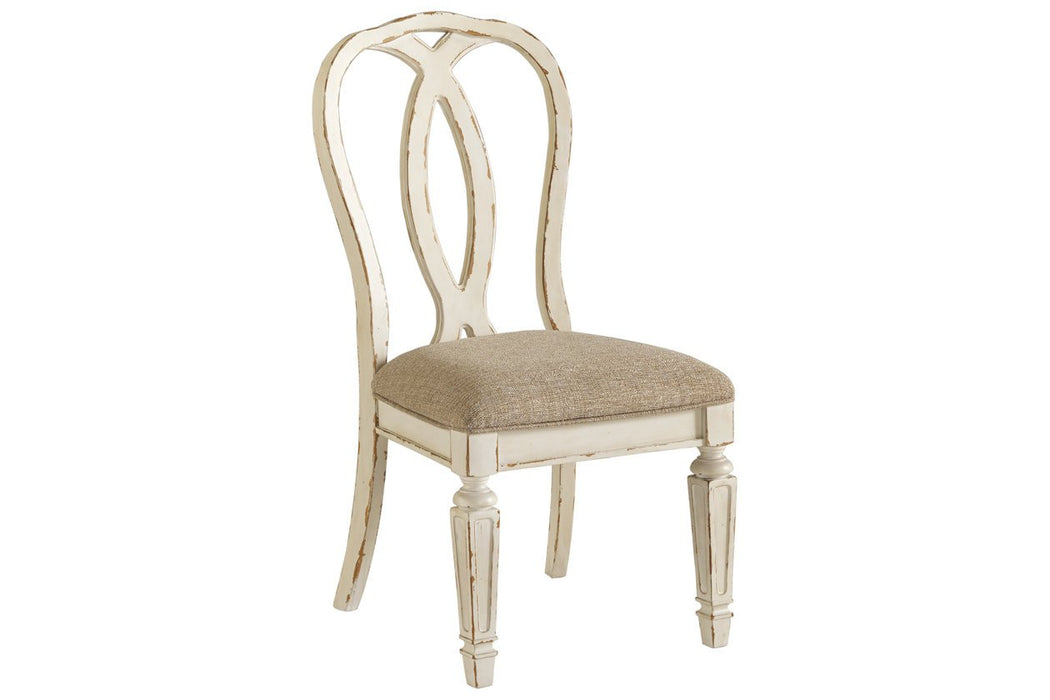 Realyn Chipped White Dining Chair (Set of 2) - D743-02 - Gate Furniture