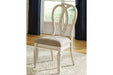 Realyn Chipped White Dining Chair (Set of 2) - D743-02 - Gate Furniture