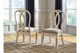 Realyn Chipped White Dining Chair (Set of 2) - D743-02 - Gate Furniture