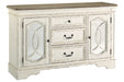 Realyn Chipped White Dining Server - D743-60 - Gate Furniture