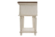 Realyn Chipped White Nightstand - B743-91 - Gate Furniture