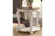 Realyn White/Brown End Table - T743-6 - Gate Furniture