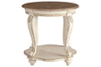 Realyn White/Brown End Table - T743-6 - Gate Furniture