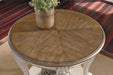 Realyn White/Brown End Table - T743-6 - Gate Furniture