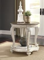 Realyn White/Brown End Table - T743-6 - Gate Furniture