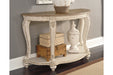 Realyn White/Brown Sofa Table - T743-4 - Gate Furniture