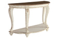 Realyn White/Brown Sofa Table - T743-4 - Gate Furniture