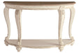 Realyn White/Brown Sofa Table - T743-4 - Gate Furniture