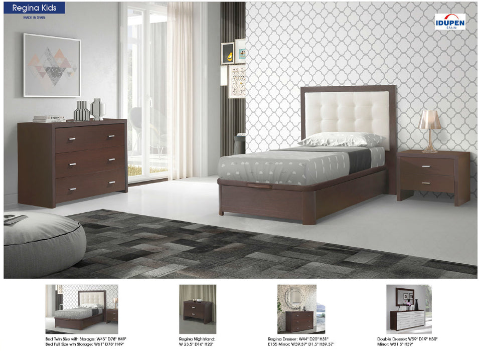 Regina Storage Ts, Fs Wenge Bedroom Twin - i22402 - Gate Furniture