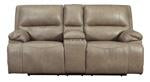 Ricmen Putty Power Reclining Loveseat with Console - U4370218 - Gate Furniture