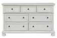 Robbinsdale Antique White Dresser - B742-31 - Gate Furniture