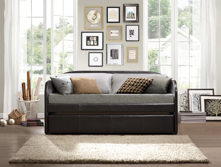 Roland Dark Brown Daybed with Trundle - 4950 - Gate Furniture