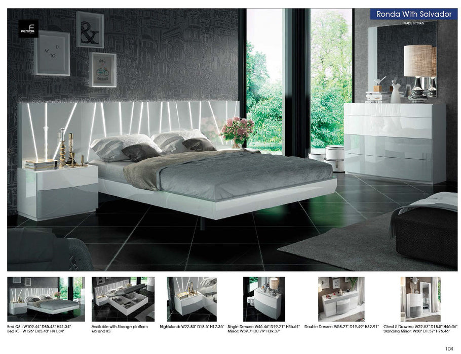 Ronda Salvador Bed Queen - In Stock Furniture