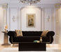 Rosy Black Velvet Sofa & Loveseat - Gate Furniture