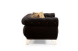 Rosy Black Velvet Sofa & Loveseat - Gate Furniture