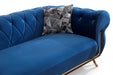 Rosy Navy Velvet Sofa & Loveseat - Gate Furniture