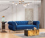 Rosy Navy Velvet Sofa & Loveseat - Gate Furniture