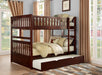 Rowe Cherry Full/Full Bunk Bed - Gate Furniture