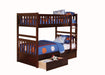 Rowe Cherry Twin/Twin Bunk Bed - Gate Furniture