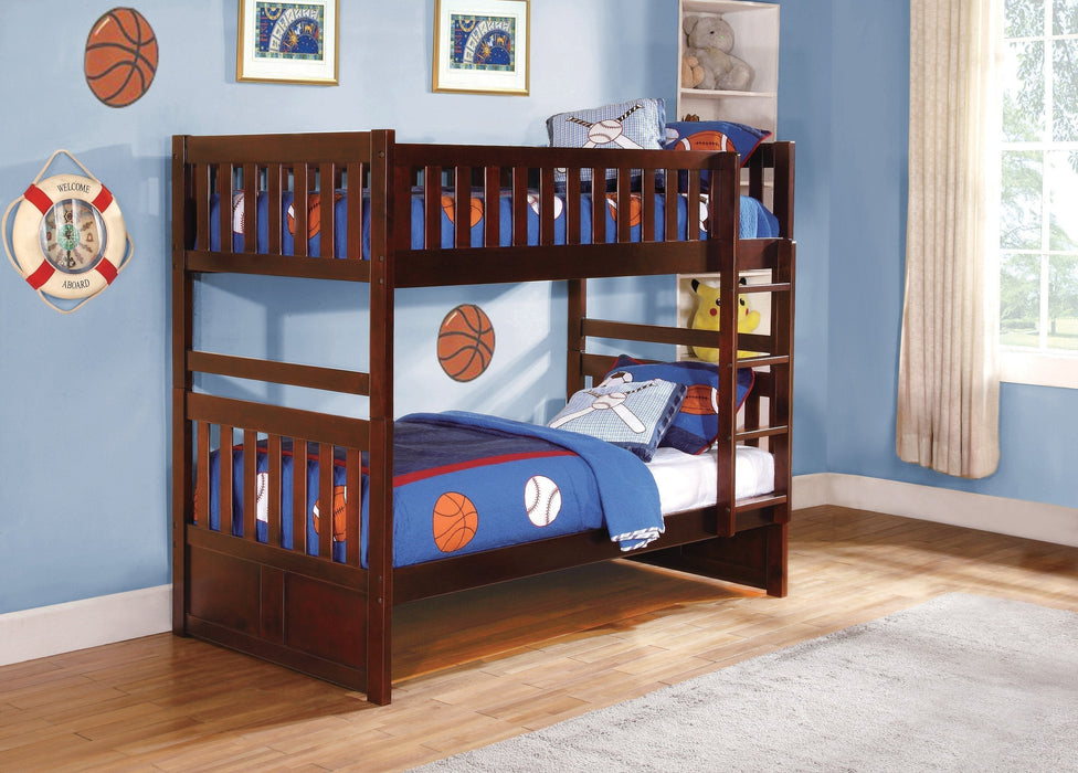 Rowe Cherry Twin/Twin Bunk Bed - Gate Furniture