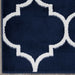 Royal Collection Contemporary Moroccan Trellis Design Area Rugs - Navy - RYL1324-5X7 - Gate Furniture