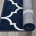 Royal Collection Contemporary Moroccan Trellis Design Area Rugs - Navy - RYL1324-5X7 - Gate Furniture