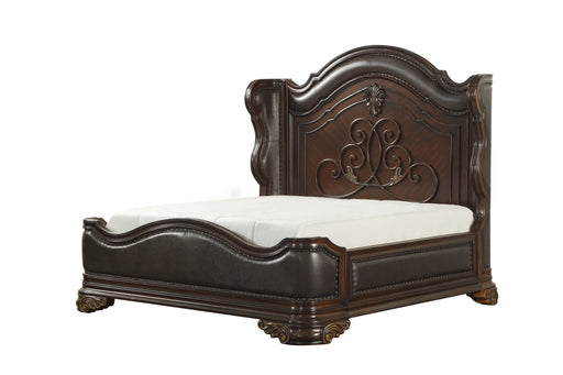 Royal Highlands Rich Cherry King Panel Bed - 1603K-1EK - Gate Furniture