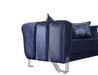 Santana Navy Velvet Sofa & Loveseat - Gate Furniture