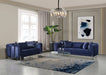 Santana Navy Velvet Sofa & Loveseat - Gate Furniture