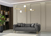 Santana Smoke Velvet Sofa & Loveseat - Gate Furniture