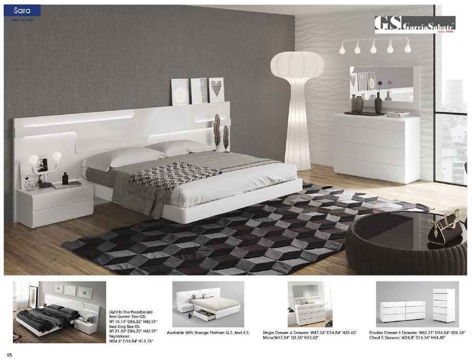 Sara Bed Queen - In Stock Furniture