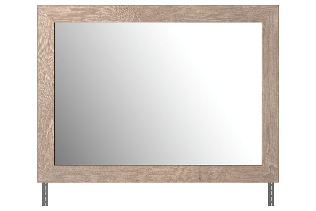 Senniberg Light Brown/White Bedroom Mirror - B1191-36 - Gate Furniture