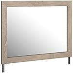 Senniberg Light Brown/White Bedroom Mirror - B1191-36 - Gate Furniture