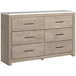 Senniberg Light Brown/White Dresser - B1191-31 - Gate Furniture