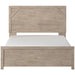 Senniberg Light Brown-White Queen Panel Bed - Gate Furniture