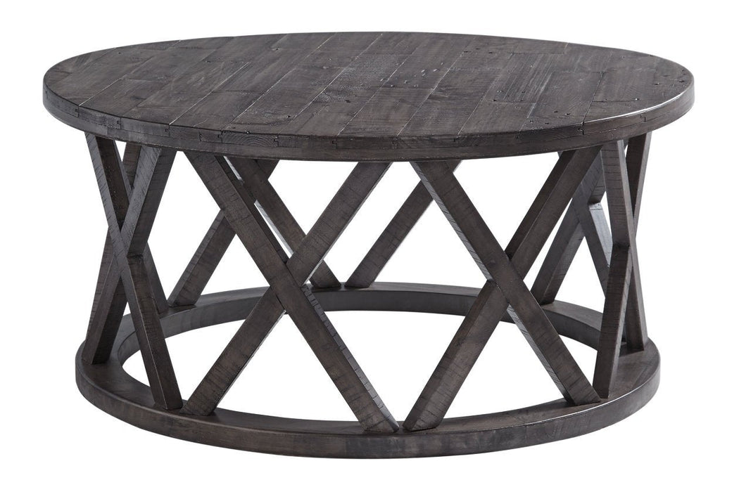 Sharzane Grayish Brown Coffee Table - T711-8 - Gate Furniture