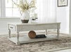 Shawnalore Whitewash Coffee Table - T782-1 - Gate Furniture