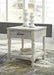 Shawnalore Whitewash End Table - T782-3 - Gate Furniture