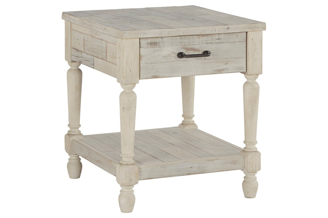 Shawnalore Whitewash End Table - T782-3 - Gate Furniture