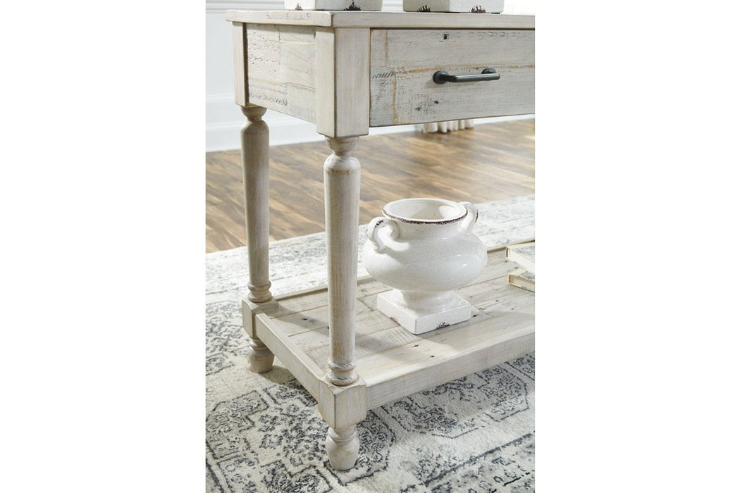 Shawnalore Whitewash Sofa/Console Table - T782-4 - Gate Furniture