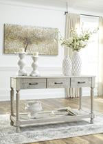 Shawnalore Whitewash Sofa/Console Table - T782-4 - Gate Furniture