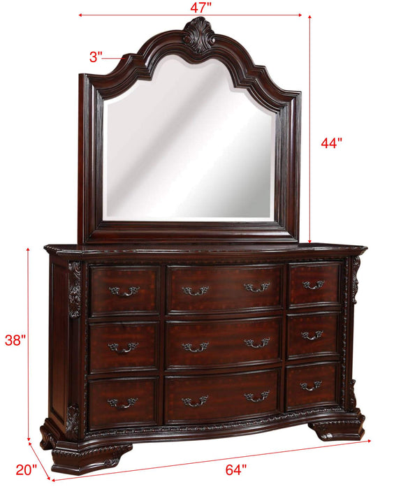 Sheffield Dark Cherry Dresser - B1100-1 - Gate Furniture