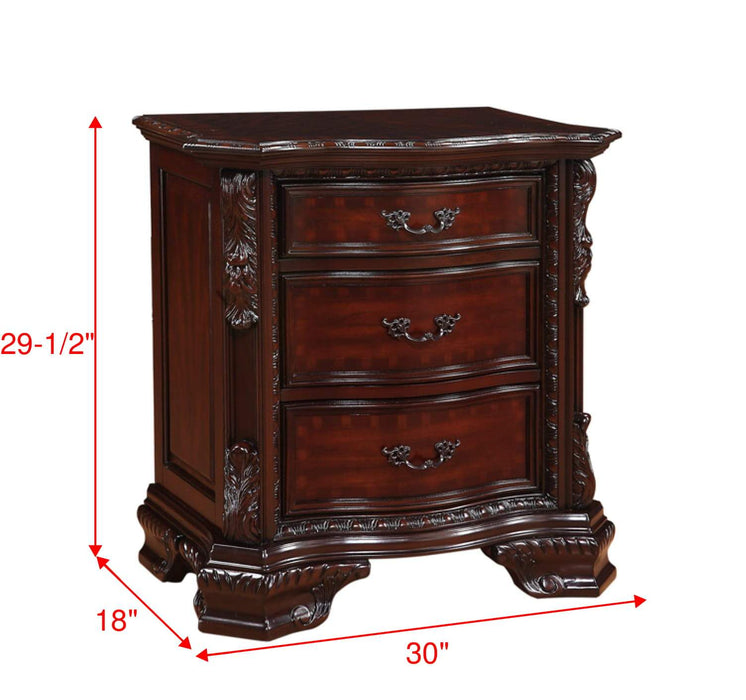 Sheffield Dark Cherry Nightstand - B1100-2 - Gate Furniture