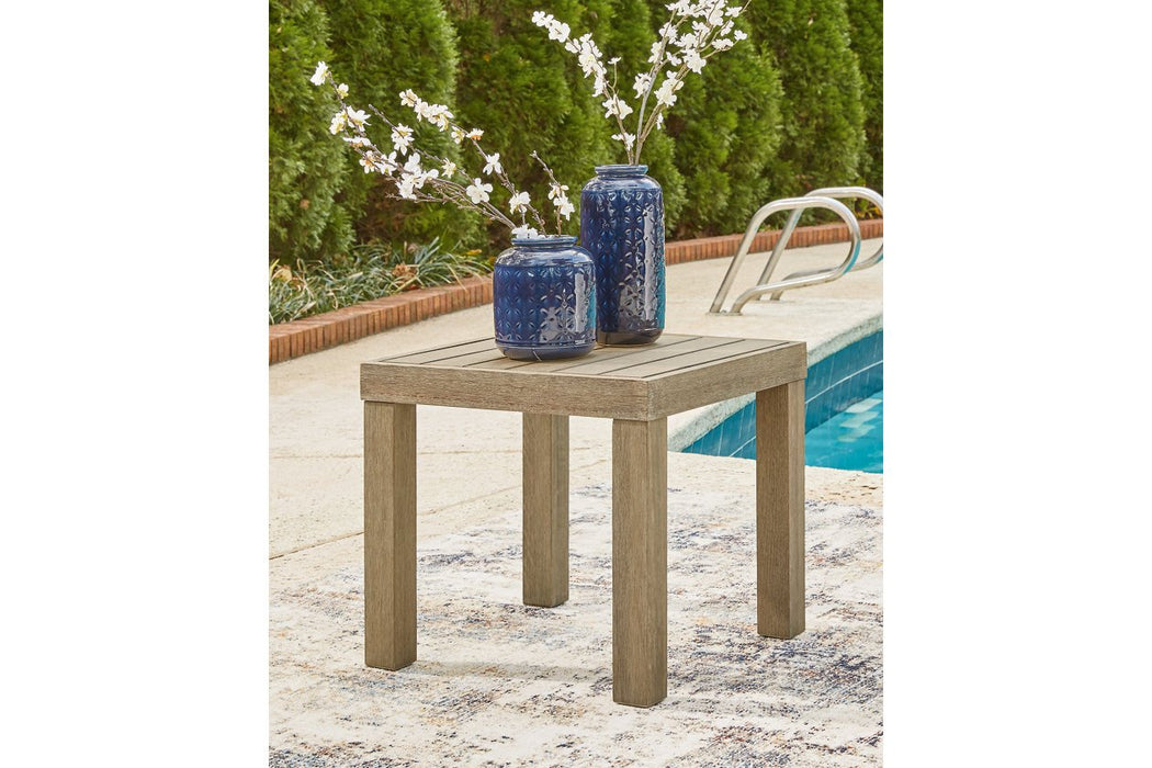 Silo Point Brown Outdoor End Table - P804-702 - Gate Furniture