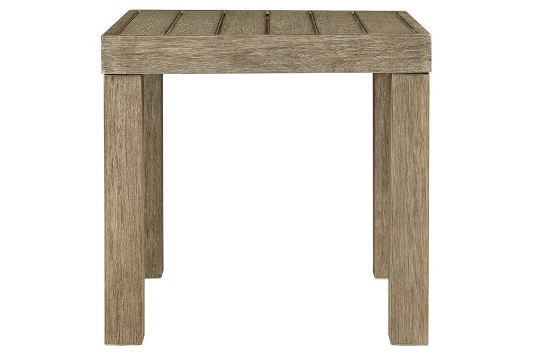 Silo Point Brown Outdoor End Table - P804-702 - Gate Furniture