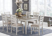 Skempton White-Light Brown Dining Room Set - Gate Furniture