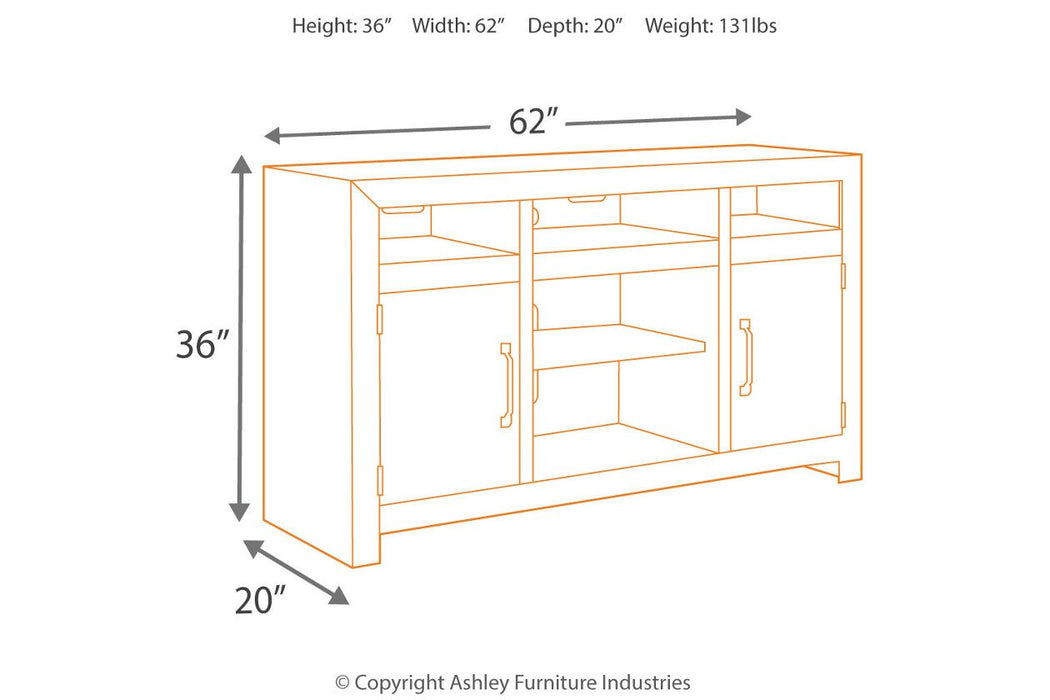 Sommerford Brown 62" TV Stand - W775-48 - Gate Furniture