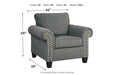 [SPECIAL] Agleno Charcoal Chair - 7870120 - Gate Furniture